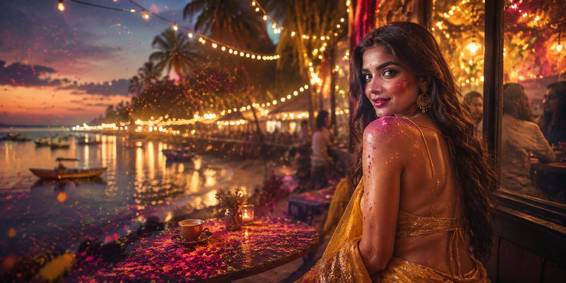 Player using mobile device to login safely to casino app during Holi festival